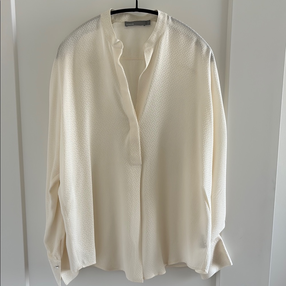 Vince Cream Button Down Shirt